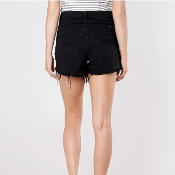 Black KanCan Jean Shorts - Picture 3 of 6
